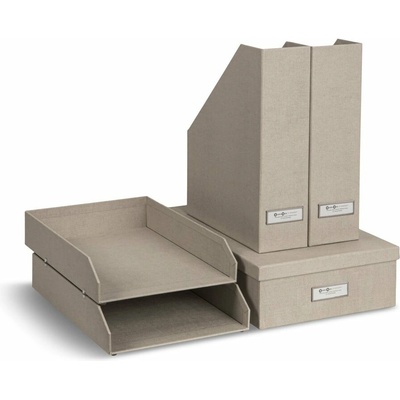 Bigso Holger Canvas Paper Laminate organizér béžová