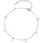 Silenti Jewelry Сребърна гривна за крак "Алба
