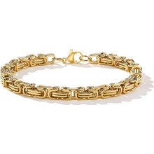 Impress Jewelry pánský náramek z oceli Be Hard zlatý BDS-1071-GLD