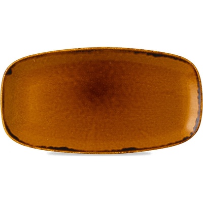 DUDSON Talíř mělký obdélníkový 355x189 mm Harvest Brown