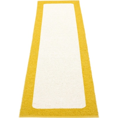 Pappelina Пътека за открито и закрито в цвят горчица и кремавоа 70x240 cm Ilda Mustard - Pappelina (IL5724)