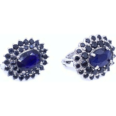 Šperky Jan Kos Jan Kos jewellery Stříbrné náušnice se safírem 12126975