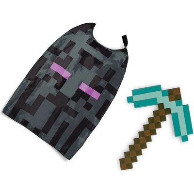 Minecraft Diamantový krompáč a plášť