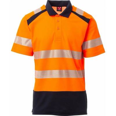 Payper ROAD Reflexná polokošela oranžová/tmavomodrá M