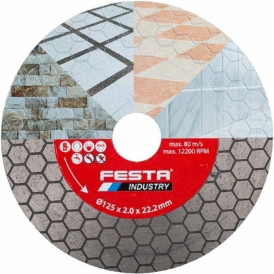kotúč diamantový rezný 125x2,0x22,2mm FESTA INDUSTRY