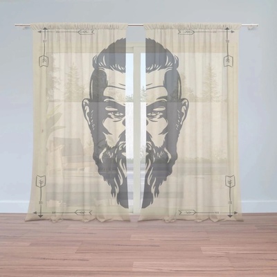 Sablio Záclony Vikingové Pergamen: 2ks 150x250cm