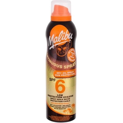 Malibu Continuous Spray Dry Oil SPF6 водоустойчиво слънцезащитно сухо олио 175 ml