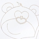 New Baby Medvedík s hviezdičkou so sťahovacou bočnicou dub
