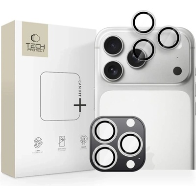 TECH-PROTECT CAMRING FIT+ PRŮHLEDNÝ KRYT FOTOAPARÁTU IPHONE 14 PRO / MAX / 15 PRO / MAX / 16 PRO / MAX / 17 PRO / MAX (5906302319169) – Zboží Živě
