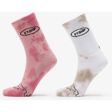 Footshop Basic Crew Socks 2-Pack Tie Dye Color