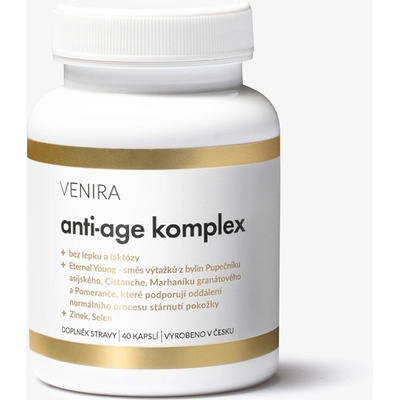 Venira Anti-age komplex kapsuly pre mladistvý vzhľad 40 kapsúl