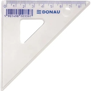 DONAU Триъгълна линийка, пластмасова, 45 7061001pl-00 (7061001pl-00)