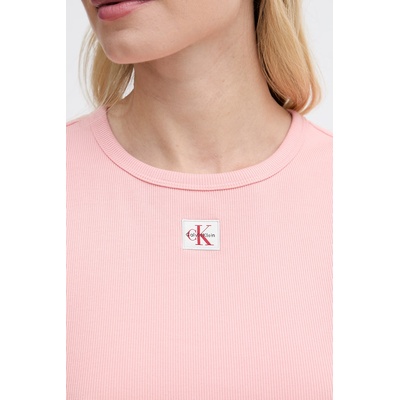 Calvin Klein рокля от памук с еластан (LV047G209G)