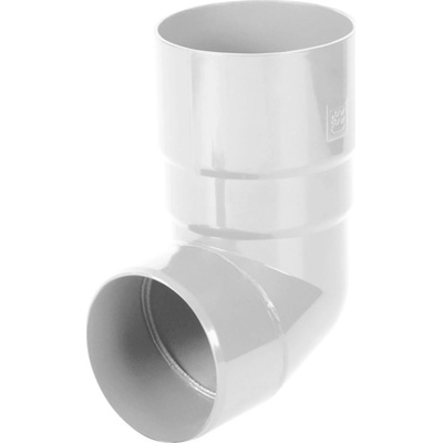 Bryza PVC odtokové koleno 89° 90 mm RAL 9010 biele