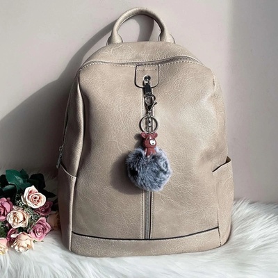 Дамска Каки Раница - Модел 7347