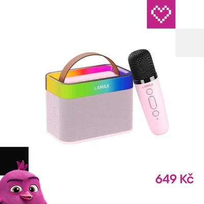 LAMAX KaraokeKid1 růžový – Hledejceny.cz