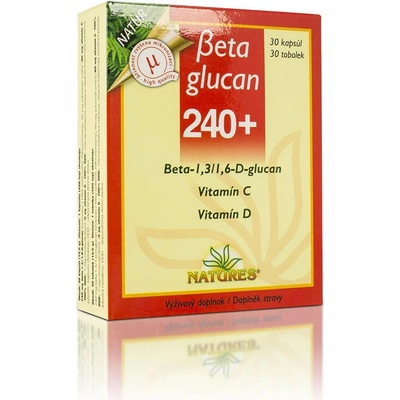 Natures Beta Glucan 240 + 30 kapslí