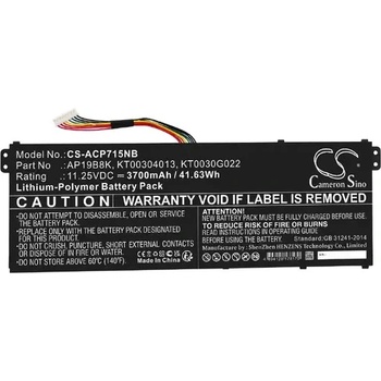 Image 1 of Cameron Sino Батерия за лаптоп ACER Aspire 3 A314-22-A1YY, Aspire 5 A514-53-58BG AP18C4K LiPo 11, 25V 3700 mAh CAMERON SINO (CS-ACP715NB)