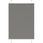 vidaXL Плисирана щора Антрацит 85x150 cm Ширина на плата 84, 4 cm (4015089)