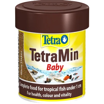 TETRA TetraMin Baby - пълноценна храна под формата на микро люспи за бебета риби до 1 см, съдържаща висококачествени, функционални хранителни вещества - кутия 66 мл