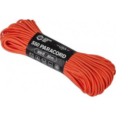 Padáková šňůra Paracord 550 (100 ft) ARM® – Oranžová