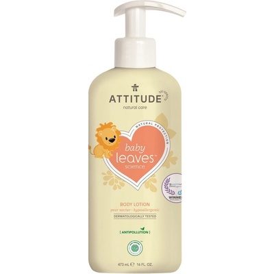 Attitude Dětské tělové mléko Baby leaves s vůní hruškové šťávy 473 ml