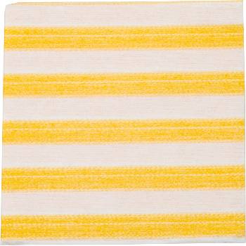 Zafferano Хартиени салфетки Righe раирани 25 x 25 см жълти 20 бр (NPQ2504)