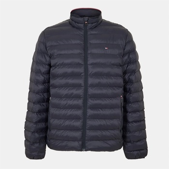 Tommy Hilfiger Яке Tommy Hilfiger Men's Packable Recycled Short Puffer Jacket - Desert Sky