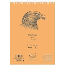 Smiltainis Skicák SMLT Art Sketch Pad Kraft 60 listů gramáž 90 gsm kroužková vazba A4