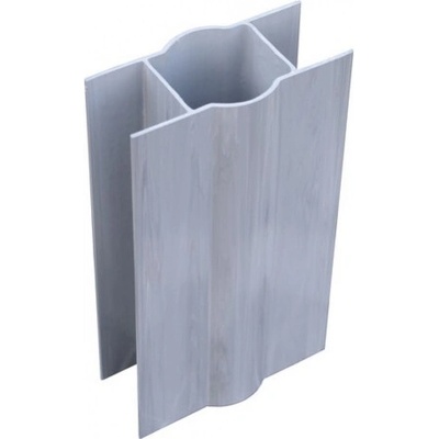 Obojstranný držiak podhrabových dosiek 200x40 mm, na okrúhly stĺpik 48 mm, plastový