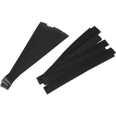Pro Háčkování Nízkoprofilový jemný suchý zip stříhaný 2x20 cm černý