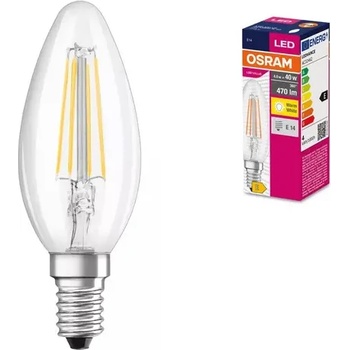 Image 1 of OSRAM LED ЛАМПА VALUE FILAMENT CLB40 470lm/827 E14 LEDVANCE (LEDVANCE 4099854567841)