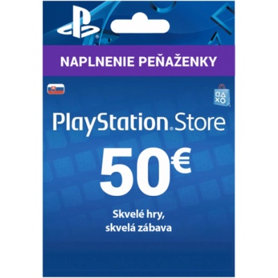 PlayStation Network Card predplatená karta 50€ SK