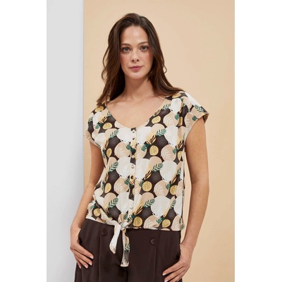 Moodo Риза-тениска с връзване Moodo Moodo | Siv | ЖЕНИ | XXL