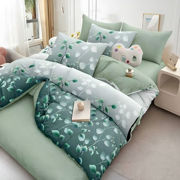 EmonaMall Двулицево спално бельо с ластик EmonaMall, 6 части - Модел S19070 (S19070-12000e)