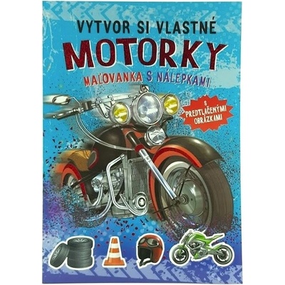 Foni book Vytvor si vlastné motorky maľovánka s nálepkami