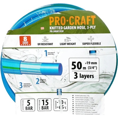 Procraft PR-3KGH1950 Modrá 3 vrstvy 3/4" 50 m