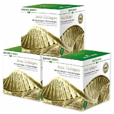 Inca Collagen Exotic Herbs mořský kolagen 3 x 30 sáčků 270 g