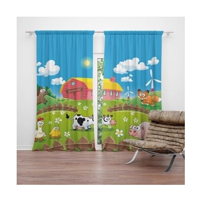 Sablio Závěsy Farma: 2 ks - 140x250 cm - Sablio
