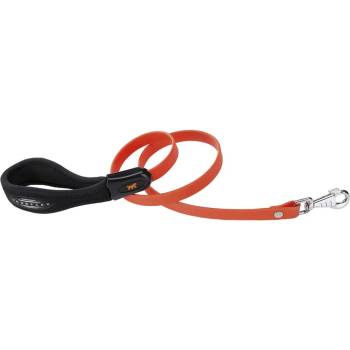 Ferplast Ergoflex - Елегантен повод с ергономична дръжка за кучета, 110 см. /18 мм - оранжев