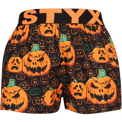 Styx detské trenky art športová guma Halloween tekvica (BJ1755)