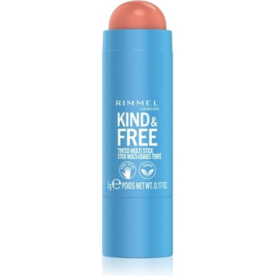 Rimmel Kind & Free multifunkčné líčidlo na oči, pery a tvár 002 Peachy Cheeks 5 g