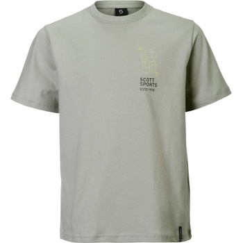 Scott Детска тениска Scott Kid's Tee Graphic S/S T-shirt - Spray Grey - размер L (704-6066-0313)