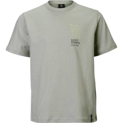 Scott Детска тениска Scott Kid's Tee Graphic S/S T-shirt - Spray Grey - размер L (704-6066-0313)