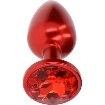 XMS Метално дилдо Butt Plug "RED STORM" 7 см. Размер-S