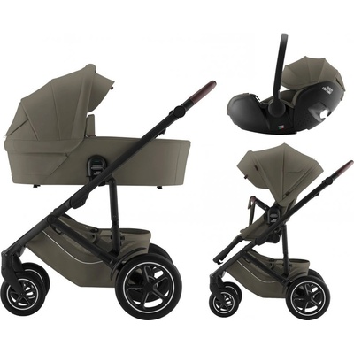 BRITAX Set Smile 5Z + korba + autosedačka Baby-Safe PRO Lux 2025 Urban Olive