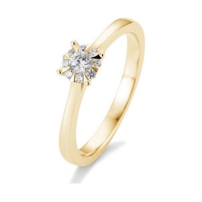 Sofia Diamonds prsteň zo žltého zlata s diamantom BE41 05764 Y