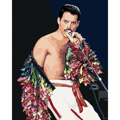 zuty Malování podle čísel Freddie Mercury 40 x 50 cm vypnuté plátno na rám 8596530047452