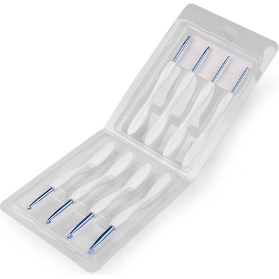 Stoklasa Sada ergonomických háčků na háčkování, růžičky Balení: 1 sada, Varianta: 2 modrá 2 modrá