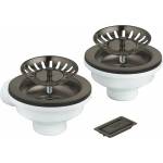GROHE Комплект за сифон за двойна мивка Grohe Graphite (40997AL0) Мивка за вграждане